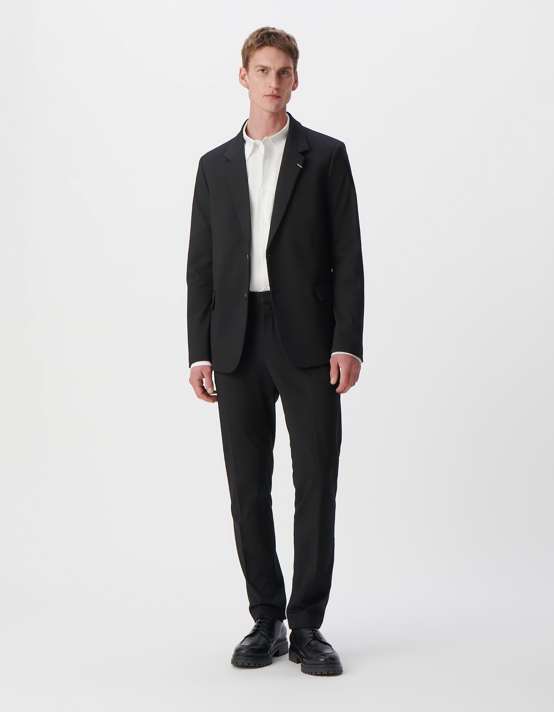 IKKS-VESTE DE BLAZER NOIRE MAILLE HOMME